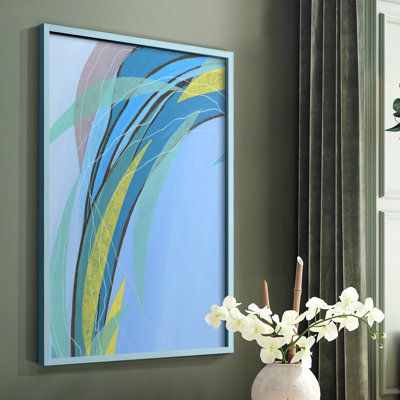 «Circulation Flow III», reproduction encadrée - bois massif