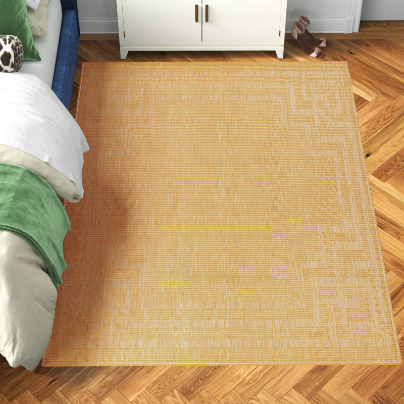 Finbur Oriental Indoor / Outdoor Rug, Rectangle 5'3" x 7'