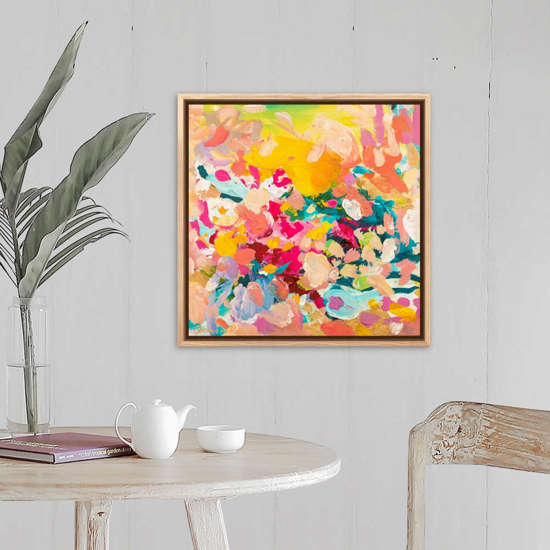 «Hopeless Romantic» par Amira Rahim, reproduction sur toile, Toile naturelle avec cadre flottant, H 21,25 po x l 21,25 po