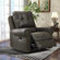 Clevie 39.4" Wide Classic and Breathable Faux Leather Manual Standard Recliner with Rivet