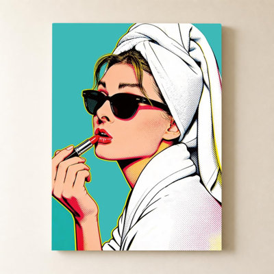 Glam Bath Girl II par CAD Designs - Graphisme sur toile