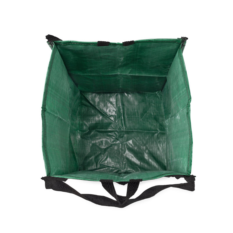 Green Heavy Duty Pop-Up Yard Bag with Reinforced Handles