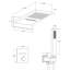 Ensemble de douche à bouton-poussoir avec pomme de douche à fixation thermostatique de luxe Fixhd-64415153