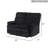 Coppock DAB8ED498C24496AA7BF8B844E9209A3 Loveseat , Black