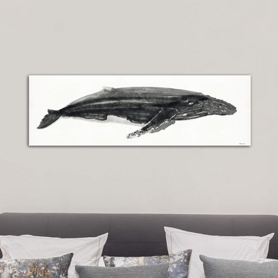 Grey Whale II - Wrapped Canvas Panoramic Print