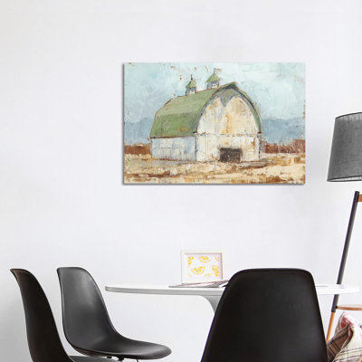 Whitewashed Barn III 1 Piece Wrapped Canvas Panoramic Painting