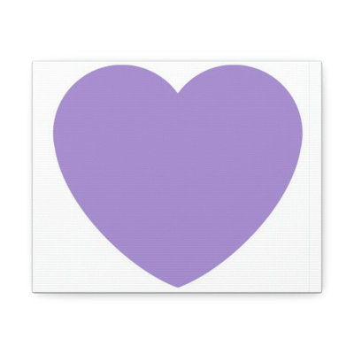 Ivy Bronx Purple Heart On Canvas by Kelly Johnson Print | Wayfair