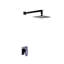 Devon 1-Way Pressure Balance Trim Complete Shower Set - Wall Mount - 8" Brass/Matt Black