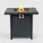 28-inch Iron Square Propane Fire Pit Table-645014543