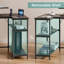 L-Shaped Computer Desk with Built-In Electrical Outlet
