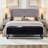 58.6" Companion Bench With Storage, Black Velvet, Contemporary Look For Various Spaces-1915423679
