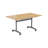 Buariki Rectangle Flip Top Modular Training Table with Casters-49340749-49340752