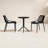 Farrah 23.6" W Round Plastic 3-Piece Patio Bistro Set with Stackable Chairs-102096209