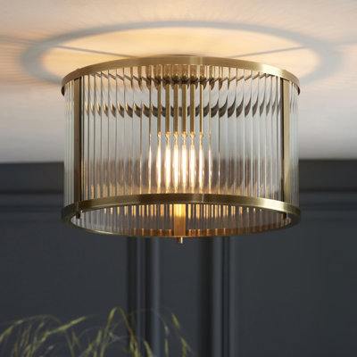 Anesty Glass Flush Mount