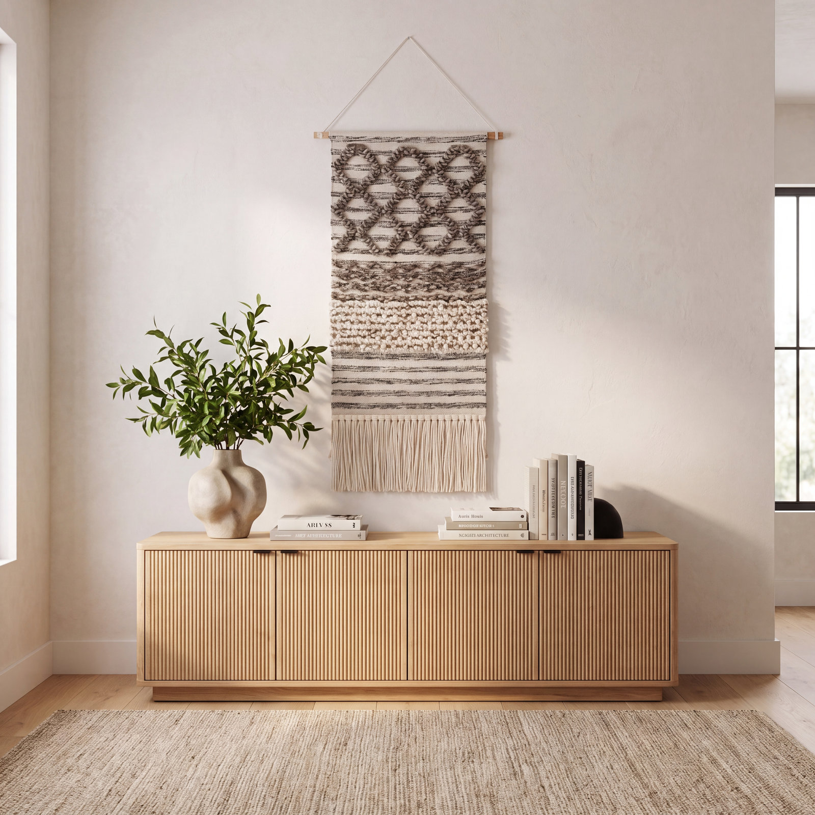 Cotton Wall Hanging with Rod