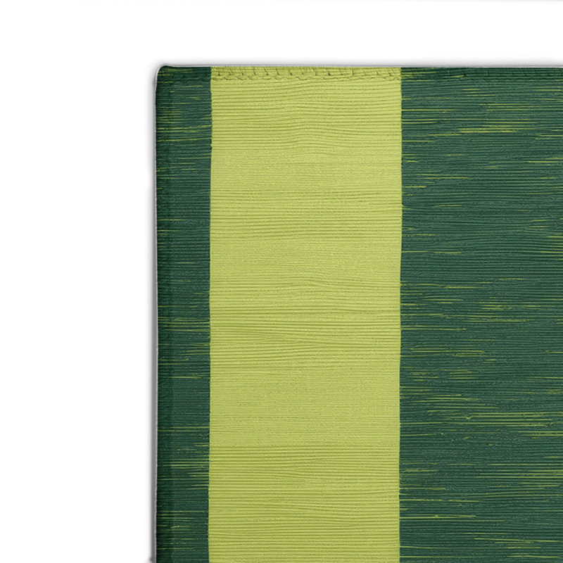 Tapis d'intérieur et d'extérieur à carreaux vert, Rectangulaire 2 pi x 3 pi