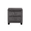 Ensemble de chambre à coucher pour grand lit 5 pièces en bois capitonné gris-761117193