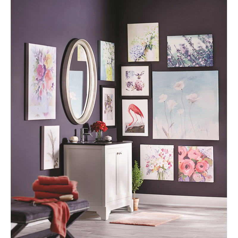 Bouquet in Pink Contemporary Canvas Graphic Art