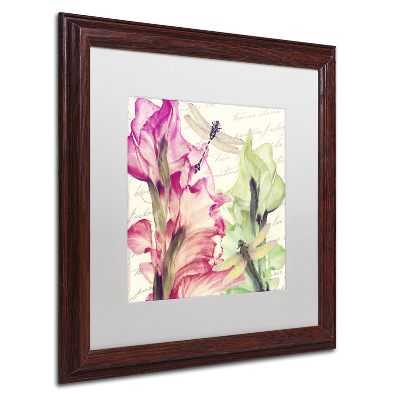 Jadaya «Dragonfly Morning II», impression encadrée, Blanc, H 16 po x l 16 po x P 0,5 po