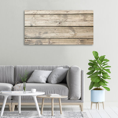 Wooden Background - Wrapped Canvas Print