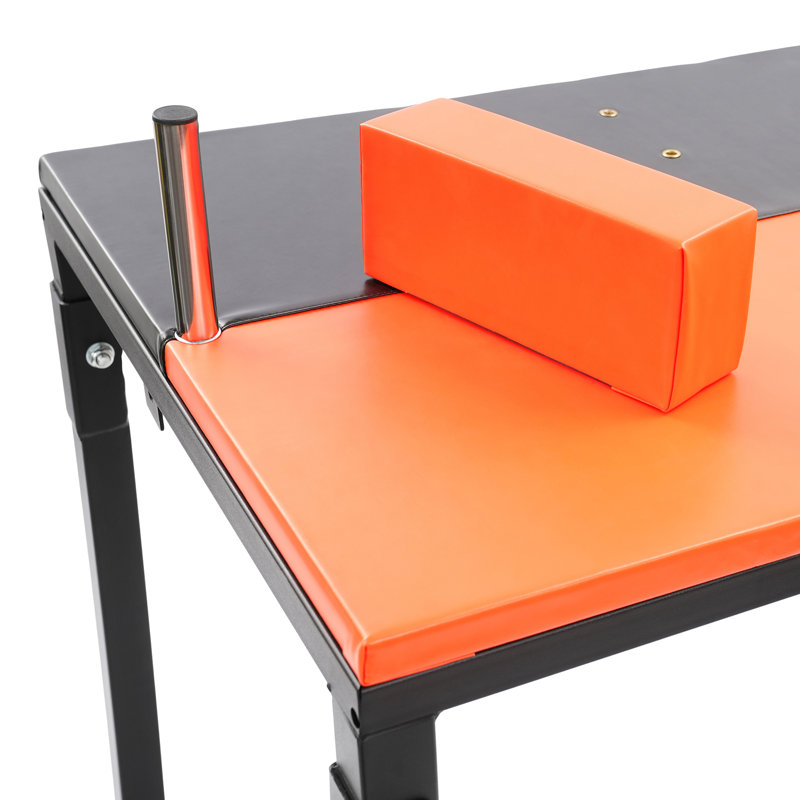 Table de bras de fer pliable, Noir / Orange
