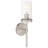 Lily 1 Light Wall Sconce - 16.5"H - Brushed Steel Finish-528601121