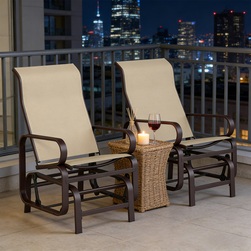 Ensemble de 2 chaises de salle à manger confortables, Coussin kaki / structure noire