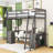 Karthika Wood Loft Bed With U-Shaped Desk, Drawers,Ladder And Storage Shelves-48948151-57975003