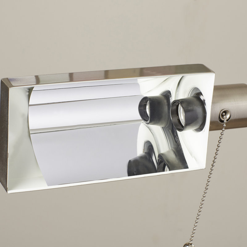 Perran 57'' Task Floor Lamp, Brushed Steel