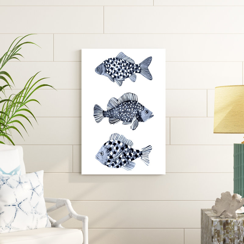 Poisson bleu II, H 36 po x l 24 po x P 1,25 po