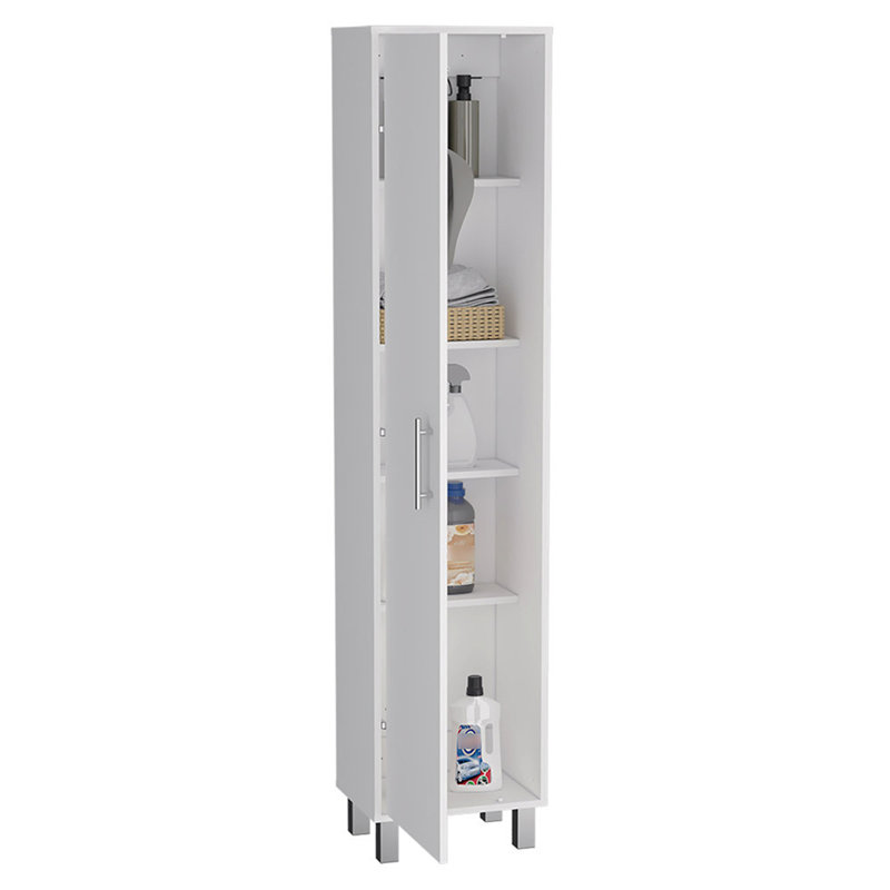 Armoire de rangement avec balais et quatre tablettes Laska