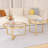 Glass Top Nesting Coffee Table