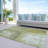 Machine Washable Indoor/Outdoor Chayden ACN1095 Sage Rug-100137347