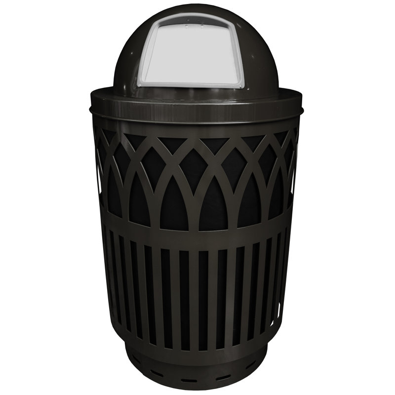 Poubelle à balançoire 40 gallons Covington, Noir