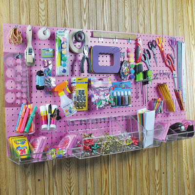 125-Piece Pegboard Organizer Kit (2 - 24"x24")