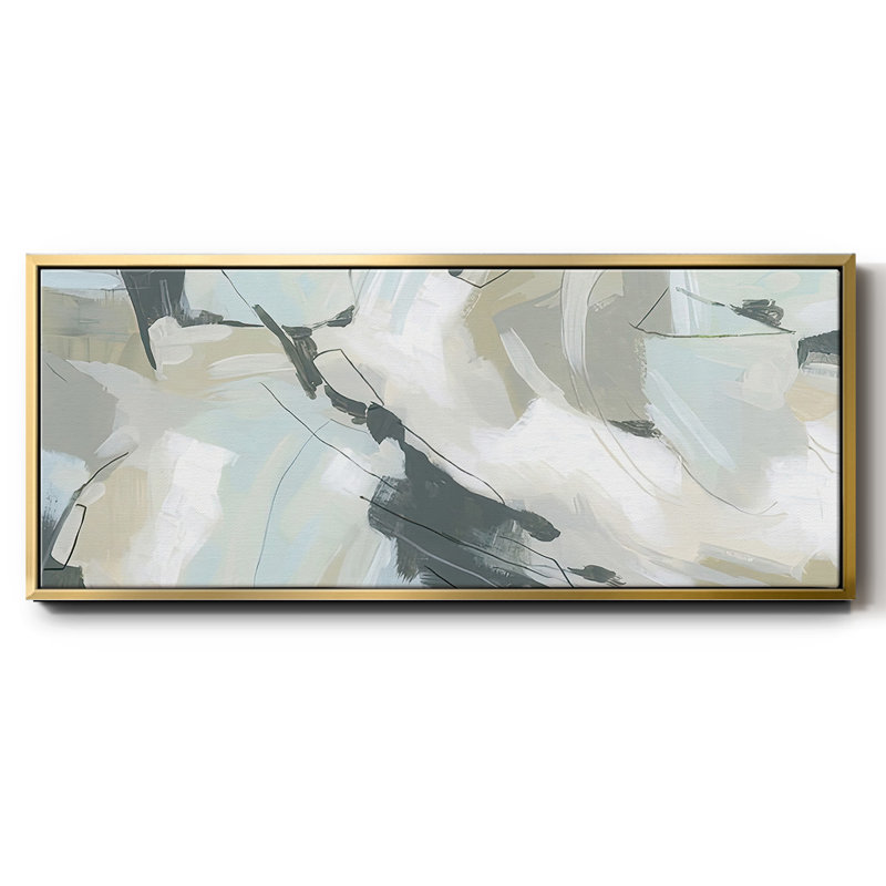 Shadow Cycle V - Framed Canvas, 8" H x 20" W