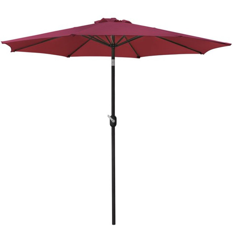 Parasol de marché 9 pi Euloge, Rouge