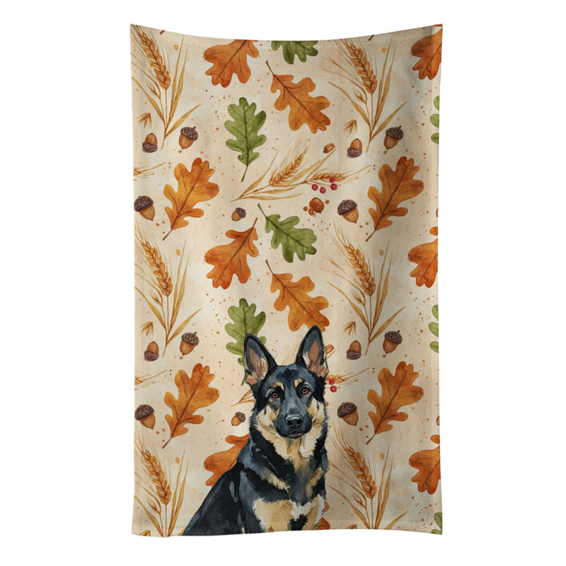 Serviette de cuisine tricolore Sheltie, Black and Tan German Shepherd