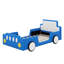 Lit plateforme simple en forme de voiture avec roulettes-376450887