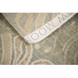 Contemporary Wool Geometric Area Rug in Blue