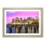 Manhattan from Brooklyn Bridge in Abstract - Framed Print-55770682-55770686
