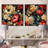 Red And Beige Elegant Poppy Blossum Field - Floral Square Collage Set Of 2-101848322-101848323