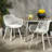 Poppy Chair Outdoor - White, Weather , With Elegant Mesh Pattern In White To Weather, Strong Frame And Design-1194567269