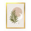 Abstrait soleil et lune avec feuille verte II - impression sur toile-59537915-59537914