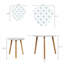 Ensemble de 2 tables basses gigognes Triangle