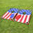 3' x 2' American Flag Portable PVC-Framed Cornhole Game Set