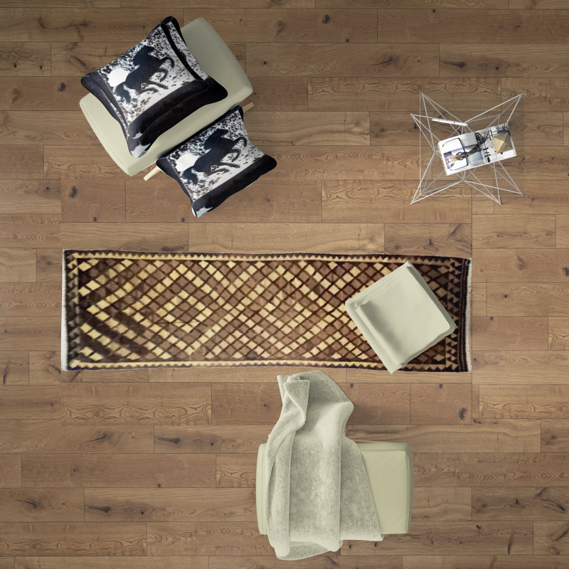 Runner Restrepo Geometric Hand Woven 90cm X 280cm Area Rug