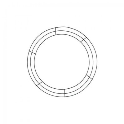 3 Rings Wire Wreath Frame