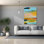 "Epic Graffiti" Colorfield No. 17 "par Jan Weiss, art mural sur toile, 40 po x 54 po