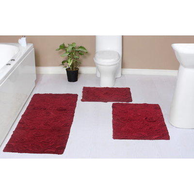 Schoenberger 100% Cotton Bath Rugs (Set of 3)